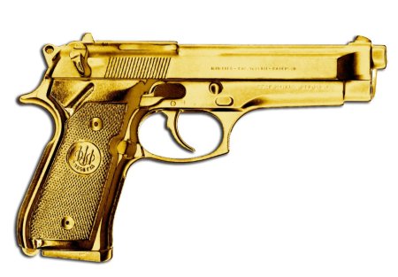 Золотой m9 Beretta
