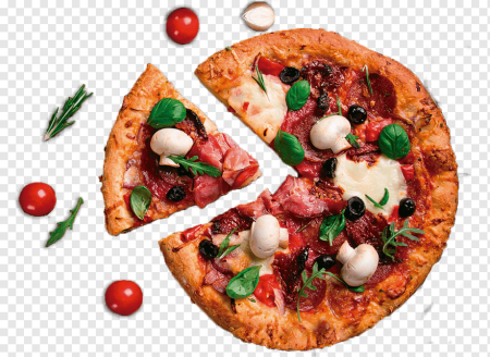 Пицца на прозрачном фоне