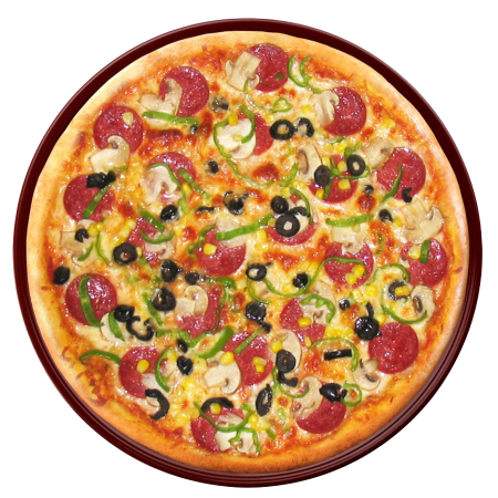 Кусок пиццы с сыром