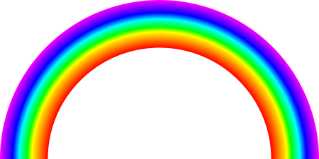 Half circle Rainbow PNG