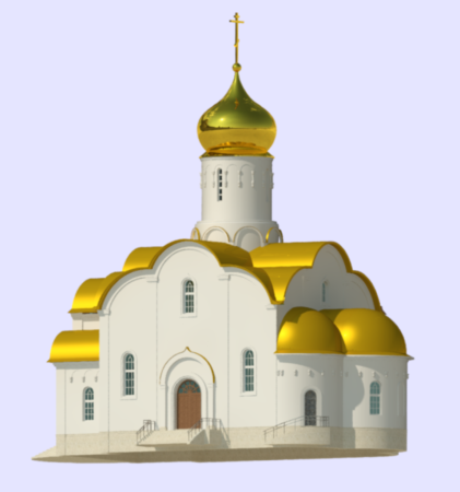 Церковь на прозрачном фоне