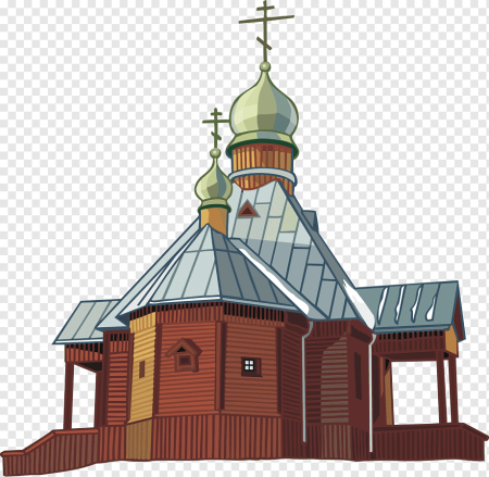 Церковь на белом фоне