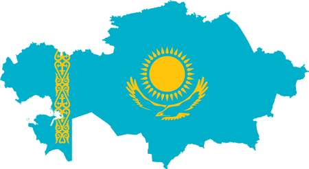 Казахстан флаг и территория