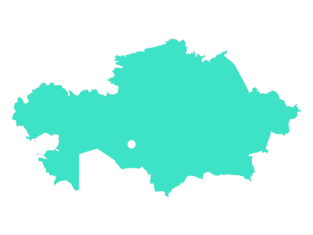 Векторная карта Казахстана