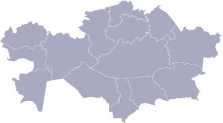 Географическая карта Казахстана