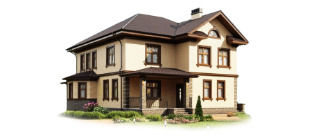 Загородный дом без фона
