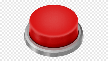 Красная кнопка на прозрачном фоне