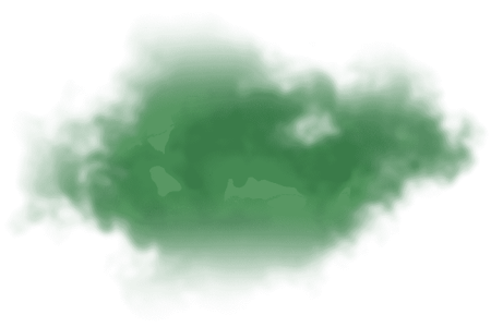 Зеленый дым без фона
