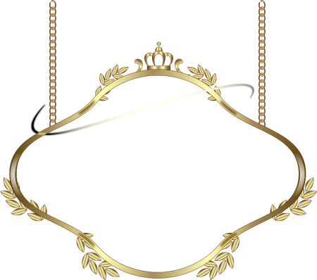 Золотая Винтажная рамка