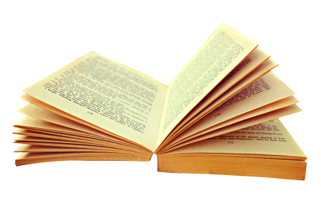 Кнгигана прозрачном фоне