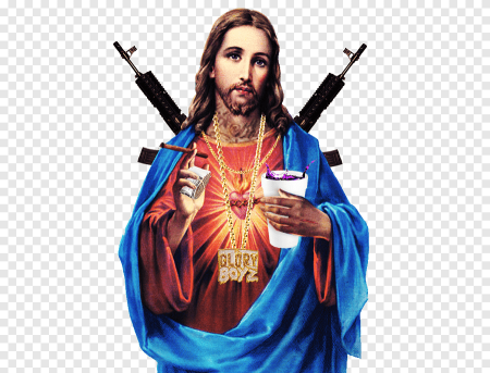 Иисус на прозрачном фоне
