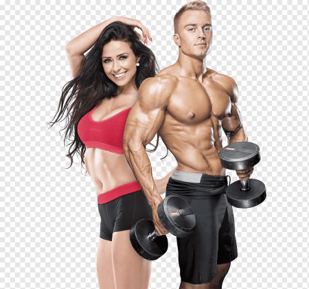 Спортивные мужчина и женщина