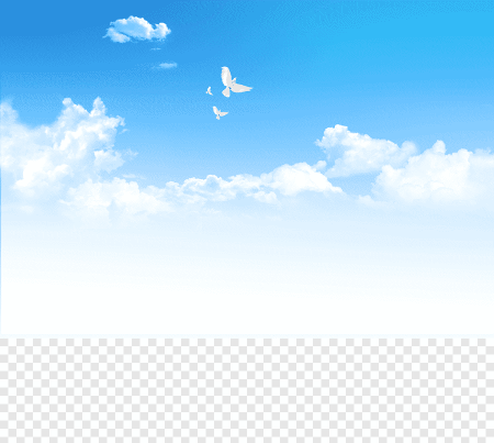 Небо для фотошопа на прозрачном фоне