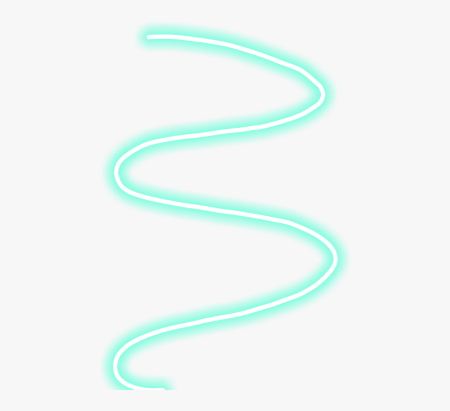 Неоновая линия без фона