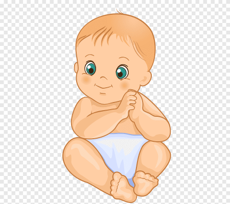 Малыш на прозрачном фоне