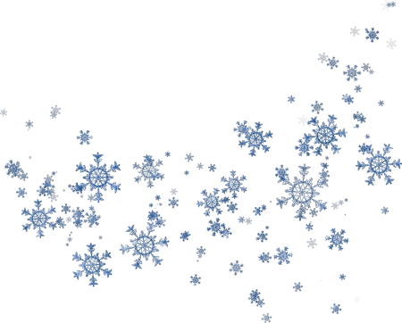 Снежинки на прозрачном фоне