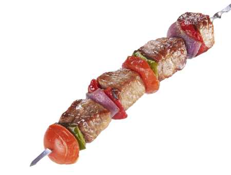 Шашлык на белом фоне