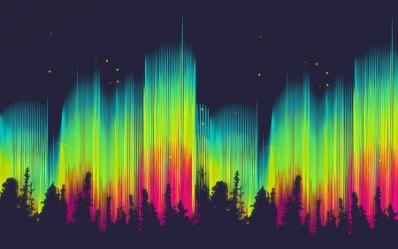 Северное сияние для фотошопа