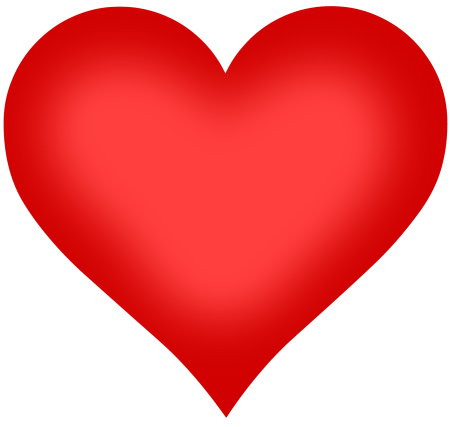 С красным сердцем