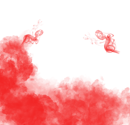 Красный дым без фона