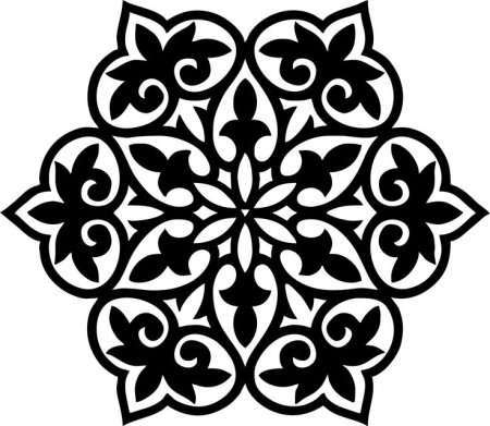 Казахский орнамент Баскур