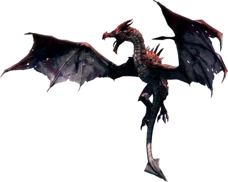 Дракон на белом фоне