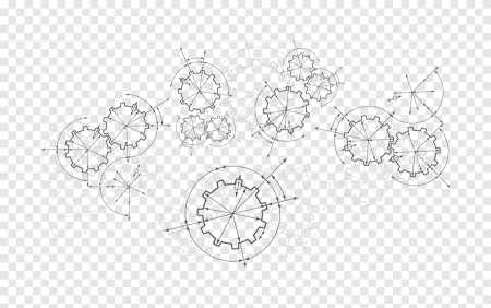 Чертежи без фона