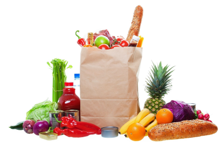 Продукты на прозрачном фоне