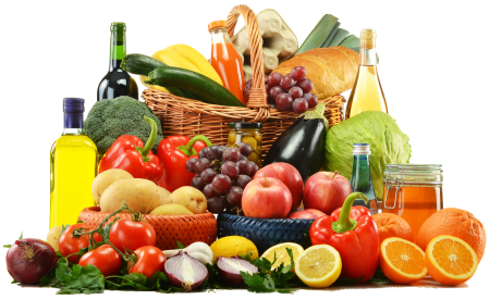 Корзина с продуктами