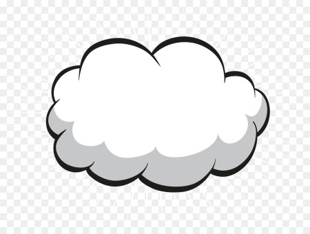 Облачко мультяшное