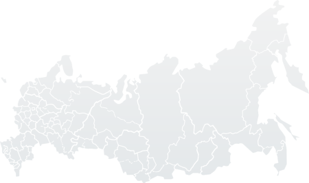Карта России серая