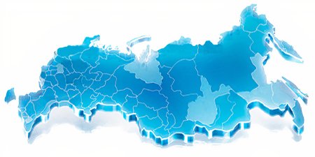 Карта России контур