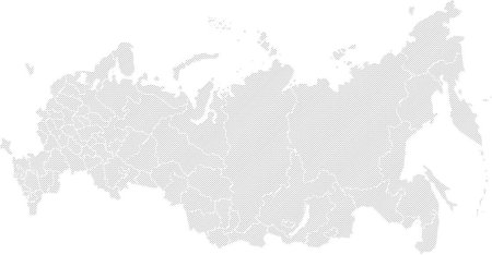 Карта России стилизованная