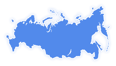 Карта России очертания