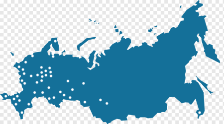 Карта России федеральные округа вектор