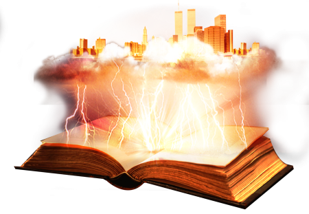 Книжная магия на прозрачном фоне