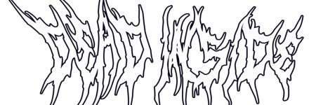 Шрифт в Deathcore стиле