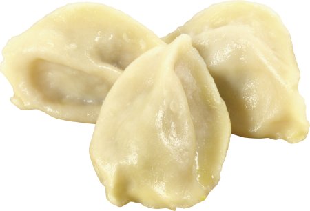 Пельмени на прозрачном фоне