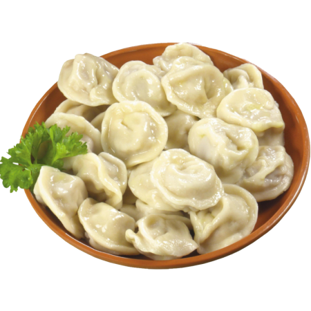 Пельмешки на белом фоне