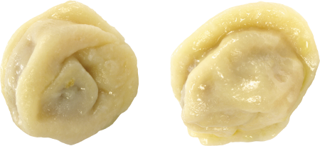 Пельмешки в тарелке