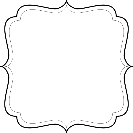 Фигурная рамка для текста