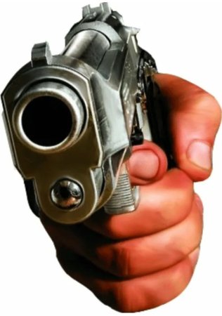 Револьвер в руке
