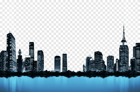 Векторная панорама города