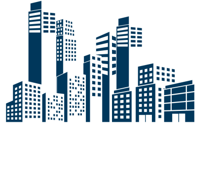Силуэты домов города