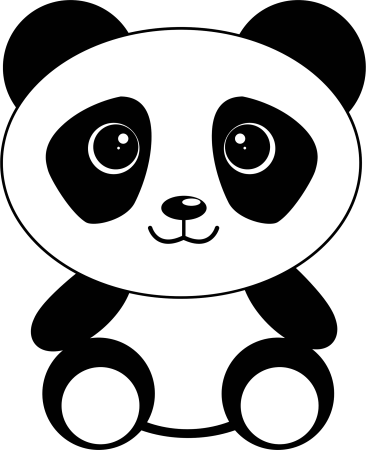 Pink Panda Falling Stars