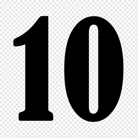 Красивая цифра 10