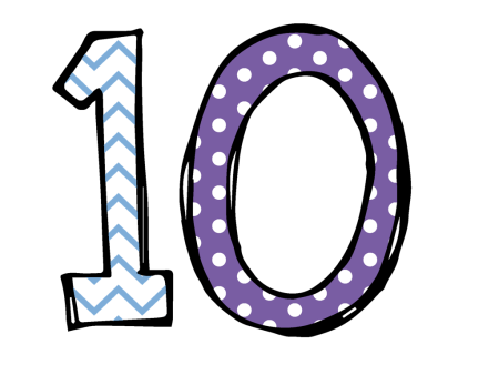 Красивая цифра 10