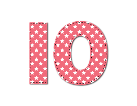 Красивая цифра 10