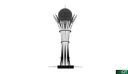 Астана Байтерек вектор
