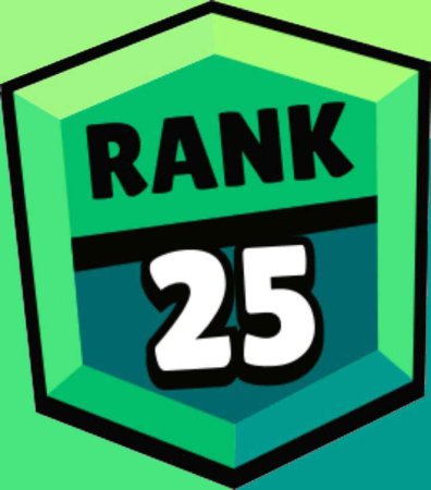 Значок 25 ранга без фона